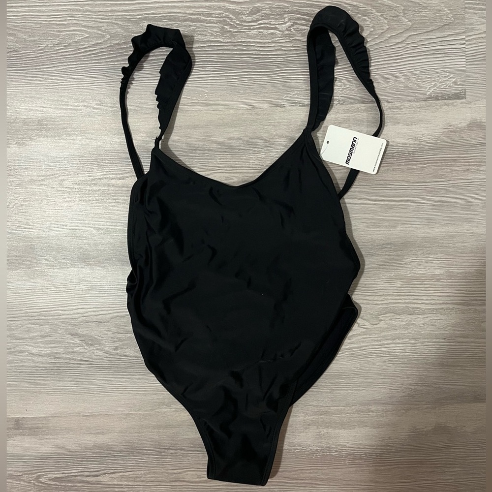 NWT Mosmann Black One-Piece Swimsuit size small